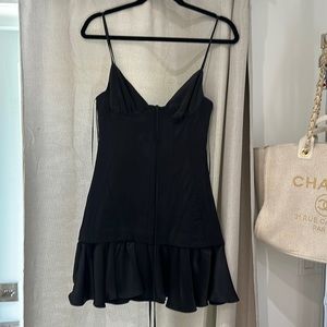Black corset mini dress new tags on